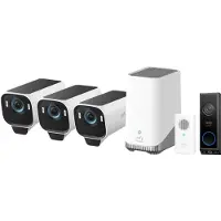 Eufy eufyCam S3 Pro 3er-Pack + Video Doorbell E340 + Chime