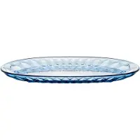 Guzzini 'VANITY' ovale Servierschale groß blau