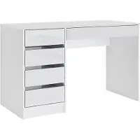 Vicco Schreibtisch Sherry Weiß 55 x 120 cm mit Schubladen, Model 36007