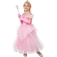 Rubies Prinzessin Kostüm mit Diadem & Handschuhe, 3-4 Jahre