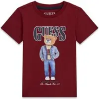 GUESS T-Shirt N6RI05 K8HM4 Dunkelrot Regular Fit