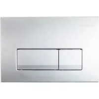 Geberit Delta 50 Betätigungsplatte, Chrom matt, für Geberit Duofix UP100 Einbauspülkasten