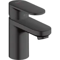 Hansgrohe Einhebel-Waschtischmischer VERNIS Blend 70 mattschwarz CoolStart mit Zugstangen-Ablaufgarnitur