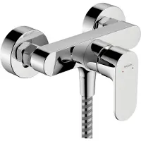 Hansgrohe Rebris S Einhebel-Duscharmatur, Aufputz, 72640000, Farbe: Chrom