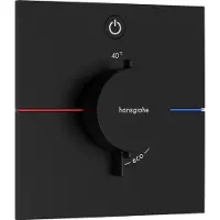 Hansgrohe ShowerSelect Comfort E Thermostat Unterputz für 1 Verbraucher, Mattschwarz