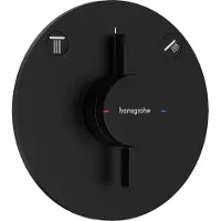 Hansgrohe DuoTurn S Mischer Unterputz für 2 Verbraucher, Mattschwarz