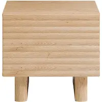 Vente-unique Nachttisch Ludima Naturfarben Hell 50 cm