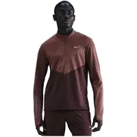 Nike Pacer Winterized Half-Zip Laufshirt Herren - dunkelrot, bronze, Größe M (auch verfügbar in S, XL, XXL)