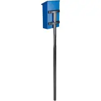 Toolland Briefkastenpfosten, Edelstahl, inkl. Halterungen, silber, Höhe 150 cm