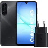 Samsung Galaxy A17 128GB Schwarz 4G + Ladegerät 25 Watt Schwarz