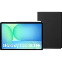 Samsung Galaxy Tab S10 FE 10,9 Zoll 256GB Wi-Fi und 5G Grau + BlueBuilt Book Case Schwarz