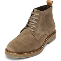 Marc O'Polo Marc OߴPolo Herren Schnürschuhe aus Veloursleder elegant, Schwarz (Dark Taupe),