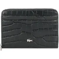 Lacoste Leder Geldbörse Zip Coin Wallet Sinople dunkelgrün