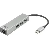 ACT USB-C 3-Ports Hub mit Ethernet