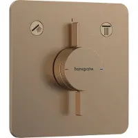 Hansgrohe DuoTurn Q Wannenmisch UP F-Set BBR Brushed Bronze, 75414140