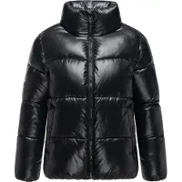 MARIKOO Damen Winterjacke Hazalee im Puffer-Stil mit glänzender Optik