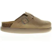 Scholl Clog Fae Chunky Suede Q Damen Dark Beige-Schuhgröße 36