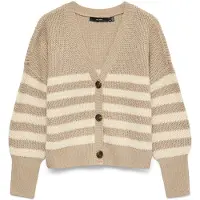 Vero Moda Strickjacke Lea 10249632 Beige Regular Fit