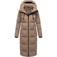 MARIKOO Damen Winter Steppmantel Tikoraa mit abnehmbarer Kapuze