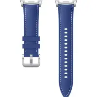 Samsung Original Hybrid Vegan Leder Armband für Galaxy Watch 9 (40/44mm) / Watch 8 (40/44mm) / Classic (46mm) - Größe S/M/L - Navy