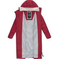 Ragwear Wintermantel "Pavla Long" extralanger Winterparka mit Teddyfutter und Kapuze