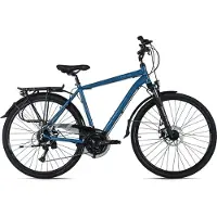 Dacapo Trekkingrad "Firenze 200 Blau 24 Gänge RH 53 cm mechanische Scheibenbremsen" 24 Gang Shimano Acera Schaltwerk Kettenschaltung