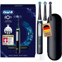 Oral-B 8006530069229, Erwachsener, Rotierende-vibrierende Zahnbürste, Tägliche Pflege, Sensibel, Whitening, Schwarz, 2 min, Akku
