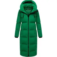 MARIKOO Winterjacke "Tikoraa" mit extra langem Schnitt und hohem Kragen