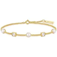 Ania Haie Reimaginer Gold Coloured Pearl Station Bracelet AH-B069-02G