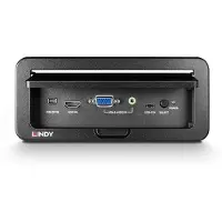 Lindy 38269, HDMI/VGA, USB Typ-C, Schwarz, Metall, 60 Hz, 18 Gbit/s