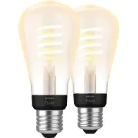 Philips Hue Filamentlampe White Ambiance Edison E27 Doppelpack