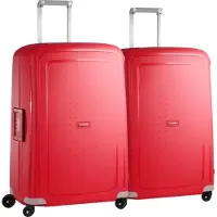 Samsonite S'Cure Spinner 75 cm Doppelpack Crimson Red