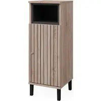 Vicco Midischrank Aquis Sonoma 30 x 81.8 cm mit Tür und offenem Fach, Model 40624