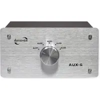 Dynavox AUX-S Cinch-audio-omskifter Metalkabinet Sølv
