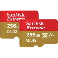 SanDisk microSDXC Extreme 256GB 130 MB/s Doppelpack
