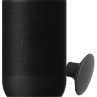 Sonos Move 2 Schwarz + Wandhaken Schwarz