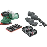 Bosch Universal Sander 18V-10 2,5-Ah-Akku (2x) Starterset