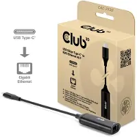 Club 3D CLUB3D USB 5Gbps Type-C to RJ45 Ethernet M/F, Kabelgebunden, USB 3.2 Gen 1 (3.1 Gen 1) Type-C, 10,100,1000,2500,5000 Mbit/s, Schwarz, 5 Gbit/s, USB