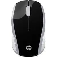HP Wireless-Maus 200 (Pike Silver), Beidhändig, Optisch, RF Wireless, 1000 DPI, Silber