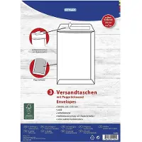 Stylex Papprückwandtaschen B4 ws 3St