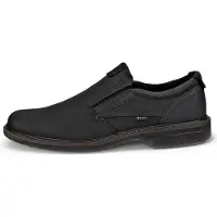 Ecco Slip-On Turn Slip On Black Oil Nubuck Herren-Schuhgröße 40