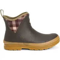 Muck Regenlaars Women Originals Pull On Ankle Brown Plaid-Schoenmaat 42