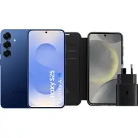 Samsung Galaxy S25 256GB Dunkelblau 5G + Zubehörset