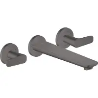 Hansgrohe 3-Loch-Wannenarmatur Axor Citterio cub cut, brush. bla vc, UP Wandmontage