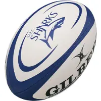Gilbert Rugby-Ball Replik Haie - Größe 5