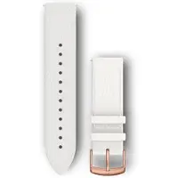 Garmin Ersatzarmband 20mm Leder Weiss/Rosegold