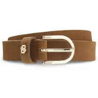 BOSS Ledergürtel "Scarlet BB Sz25" mit Monogramm-Label