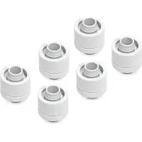Alphacool ANS Eiszapfen 16/10mm Anschraubt??lle G1/4 - White Sixpack