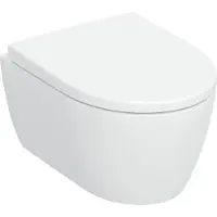 Geberit iCon Wand-WC Tiefspüler Set, verkürzte Ausladung, TurboFlush, mit WC-Sitz