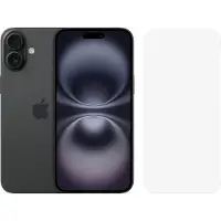 Apple iPhone 16 Plus 256GB Schwarz + BlueBuilt Panzerglas
